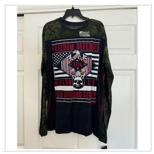Men’s Affliction Live Iron Eagle Long Sleeve T-Shirt
